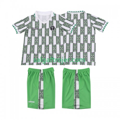 Nigeria Fodboldtrøjer Børn Retro Udebanesæt 1994 Kort ærmer Nigeria Fodboldtrøjer Børn Retro Udebanesæt 1994 Kort ærmer